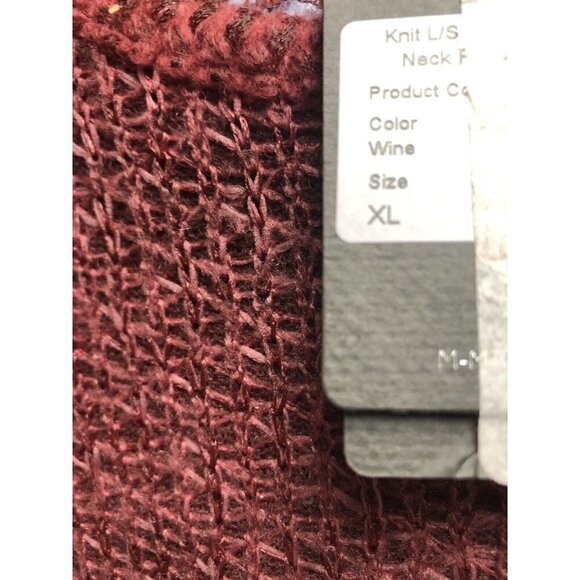NWT Mauve Pink Sweater XL Cardigan Long Sleeves - Picture 8 of 8